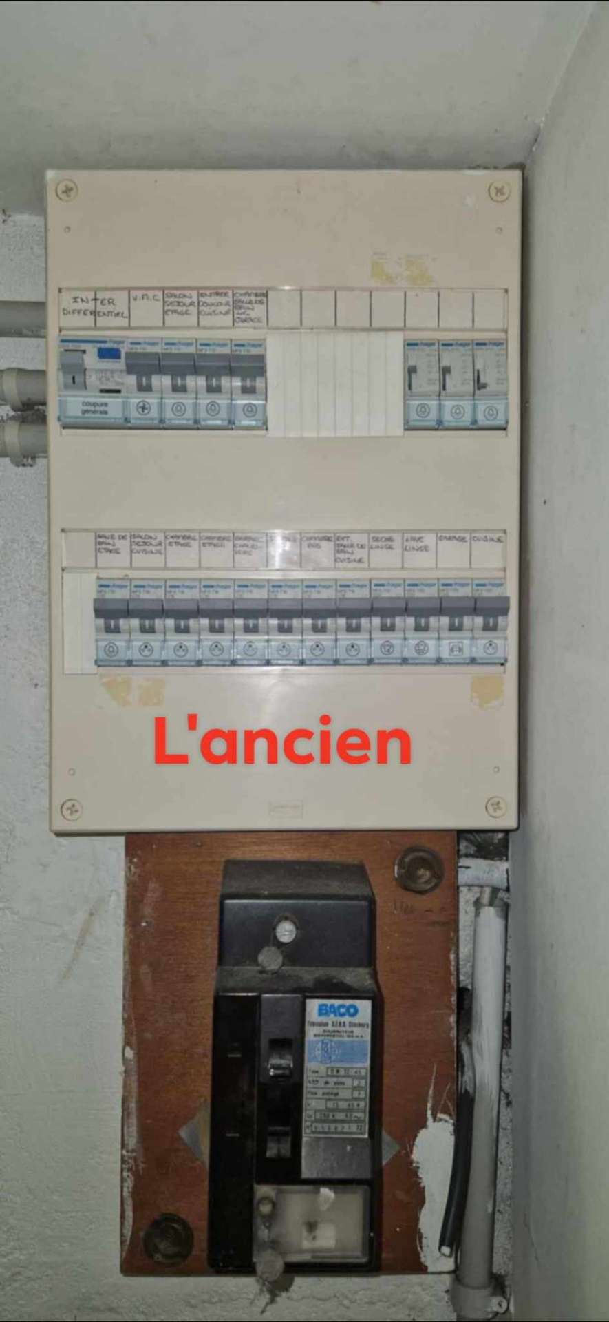Remplacement tableau électrique vétuste